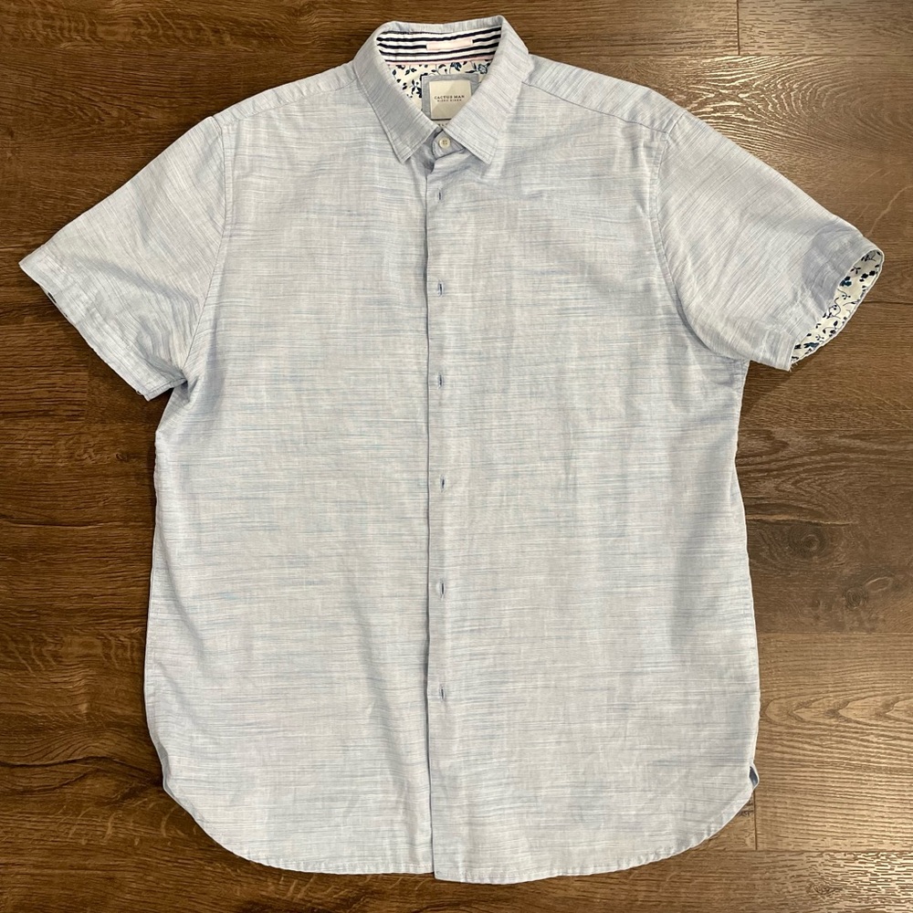 Cactus Man light blue short sleeve shirt